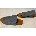 EUC Sheridan Mia Moa Slouchy Leather Thong Sandal, Grey, Sz. 6.5 (37) Gray Photo 4