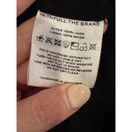 Faithfull the Brand Dress Women 2 Black Linen Edee Wrap Maxi Lagenlook Gothic Photo 9