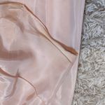 American Vintage 1950s Vintage Strapless Formal Prom Dress Gown Full Length Pink Photo 4