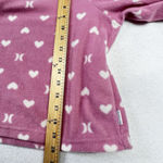 Hurley  Pajama Crop Top Women's Size Large Pink White Hearts Barbie Valentines Photo 5