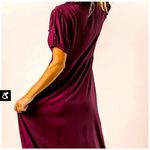 Bohme ✨Maroon Polka Dot Collared Maxi Dress✨ Photo 4