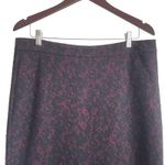 Michael Kors Midi Pencil Skirt Women L Black Lace Exposed Zip Whimsygoth Fairy Photo 7