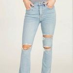 Vigoss HENDRIX HIGH RISE FLARE - MEDIUM WASH - SIZE 28 - NWT - DISTRESSED Photo 0
