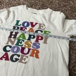 Anthropologie  Garima Dhawan Love Peace Happiness Courage Sweatshirt Sz XS Photo 6
