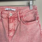 Sam Edelman The Stiletto High Rise Waist Crop Raw Hem Jeans Coral Tart Size 25 Photo 4