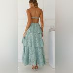 Hello Molly NWT,  WHIMSY IN WONDERLAND STRAPLESS MAXI DRESS SAGE, Sz 6 Photo 1