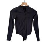 SKIMS  SOFT SMOOTHING SEAMLESS LONG SLEEVE ZIP FRONT BODYSUIT IN ECLIPSE S NWT Photo 2