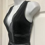 UNBRANDED Black Go Deep Lace V Bodysuit Size M Photo 5