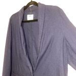 Old Navy  Linen Blazer Women Size M Navy Blue Jacket Office Career Neutral Photo 1
