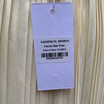 Cream Pleated Halter Maxi Gown Yellow Size 8 Photo 5