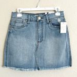 sts blue  NWT Emily Denim Jean Mini Skirt Raw Hem Women’s 28 NEW Photo 2