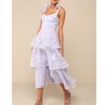 Lulus NWOT Glamorous Sweetie Lavender Burnout Tie Photo 1