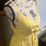 Fancyinn  Yellow Tie-Front and Sleeveless Button-Down Dress (M) Photo 3