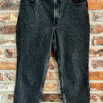 Abercrombie & Fitch Abercrombie Black Mom High Rise Straight Jeans, 28 Short Photo 0