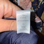 Bishop and Young Navy Blue Floral Print Pleated Maxi Dress tank adjustable lined Photo 5