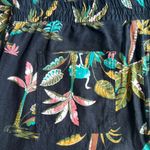 Old Navy  High Waist Wide Leg Linen Blend Tropical Print Pants Size L Tall NWT Photo 8