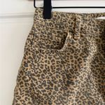 ZARA  Leopard Print Front Slit Mini Skirt Size Extra Small Photo 1