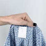 SheIn Women's Blue Floral Ditsy Mini Sun Dress Size Small Photo 2