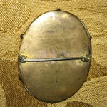 Hand painted brooch Blue Photo 2