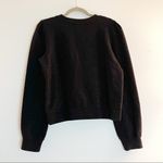 & Other Stories Other Stories Sweater Black Metallic Sparkle Puff Shoulder Sweater Sz 8 GUC Photo 6