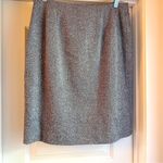Villager || Black/white tweed lined pencil skirt with side zipper Photo 1
