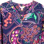 Lilly Pulitzer Garden Menagerie Providence Blouse Purple Red Floral Size Small Photo 4