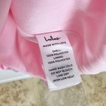 Lulus  Regal Cutie Pink Satin Square Neck Bubble Hem Mini Dress Party Large NWT Photo 8