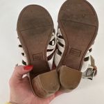 Toms Women's Majorca Woven Textile & Suede Heeled Sandals Neutral Tan Size 6.5 Photo 7