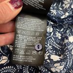 H&M Blue White Pale Pink Floral Print 3/4 Sleeve Women's Shirt Size Medium Photo 11