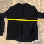 Who What Wear  Black Long Sleeve Blouse Photo 5