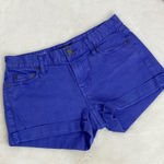 J.Crew Hipslung Low Rise Cuffed Jean Shorts Purple 0 Photo 0