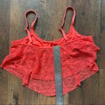 MOSSIMO orange lacey cropped tank top, size XL Photo 6