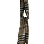 Pierre Cardin  Scarf Tan Plaid Nova Check Acrylic Plaid Fringe Hem Woven Winter Photo 0