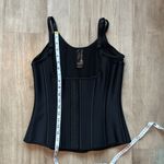 Corset Story Underbust Latex Corset Adjustable Black Size 28 Waist Cincher Photo 6