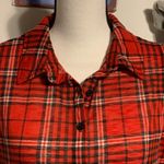No Boundaries  Red Plaid Tank Top Photo 2