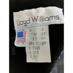 Vintage Lloyd Williams Size 10 Black Velvet & Silver Metallic Dress W/ Belt 20c Photo 7