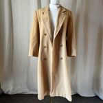 Marvin Richards Vintage 100% Camel Hair Double Breasted Coat Petite 14 Camel Photo 9