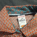 Cinch  women’s Orange and Teal Geometric Shirt Photo 4