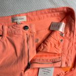 Risen Jeans Distressed Coral Orange Denim Shorts Size XL Cutoff Frayed NWT Photo 3