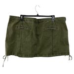 NEW SER.O.YA Finn Cargo Skirt Vintage Army Green Plus Size approx 3X Mini Skirt Photo 4