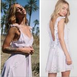 Show Me Your Mumu SMYMM DELILAH LAVENDER FLORAL RUFFLE ROMANTIC LOW BACK DRESS S Photo 2