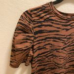Pam & Gela  Tiger Puff-Sleeve Tee Size Medium Photo 5