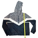 Jessica Simpson Jacket Windbreaker Leopard Size L Hoodie Light weight Photo 4