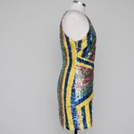 One 33 Social. Sequin multicolor mini dress. Pink Photo 4