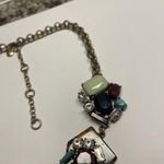 J.Crew Pretty Signed Brass Tone Rhinestone Faux Tortoise Costume Necklace Photo 3