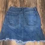 Twelve By Twelve Denim Skirt  Distressed Photo 1