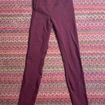 Lululemon DARK RED MESH HIGH RISE TIGHT LEGGINGS Photo 3