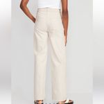 BLANK NYC the baxter ribcage high rise straight leg raw hem jeans cream white Photo 2