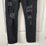 Current/Elliott  Boyfriend The Fling‎ Repair Distressed Black Jeans Size 25 Photo 2