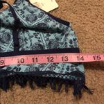 Jasmine & Ginger  blue bra with fringe, Large Photo 3